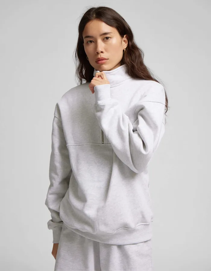 Quarter Zips Organic Quarter Zip 8211 Midnight Forest 8211 Colorfulstandard Women