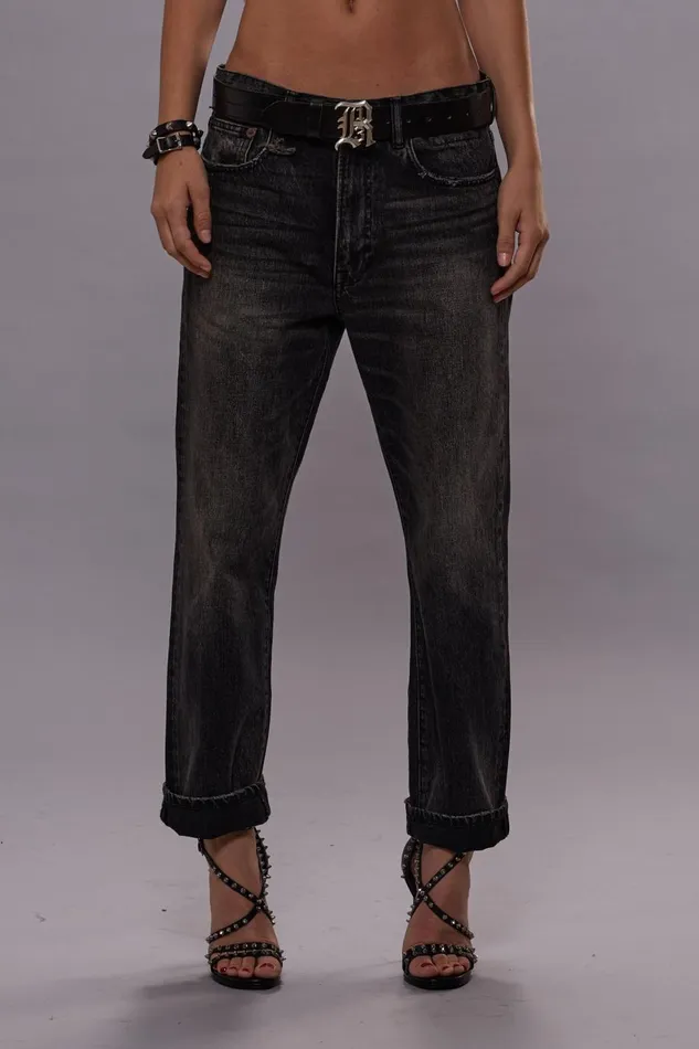 R13 Boyfriend Women BOYFRIEND JEANS 8211 ARVIN BLACK