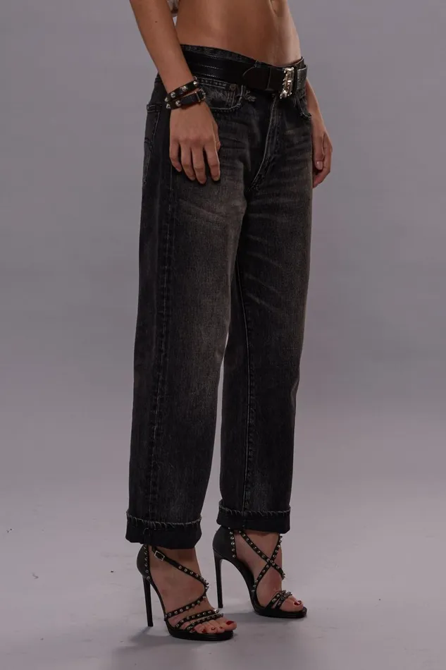 R13 Boyfriend Women BOYFRIEND JEANS 8211 ARVIN BLACK