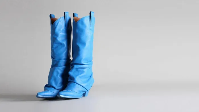 R13 Cowboys Women Mid Cowboy Boots 8211 Electric Blue R13 Cowboys Women Mid Cowboy Boots 8211 Electric Blue