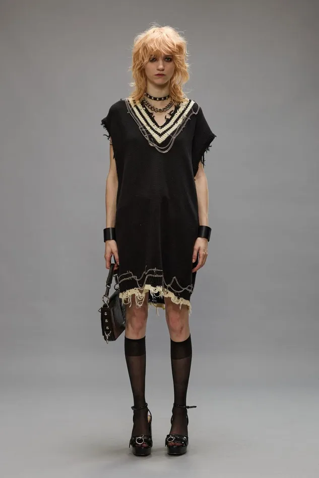 R13 Dresses and Skirts Women CHAIN EMBELLISHED VEST DRESS 8211 BLACK R13 Dresses and Skirts Women CHAIN EMBELLISHED VEST DRESS 8211 BLACK