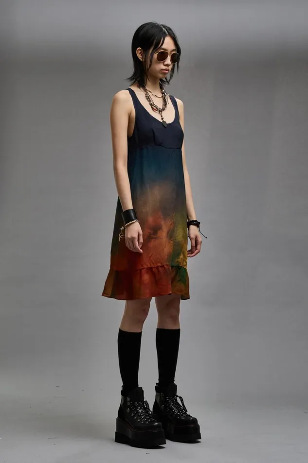 R13 Dresses and Skirts Women TANK SLIP 8211 TIEDYE PRINT