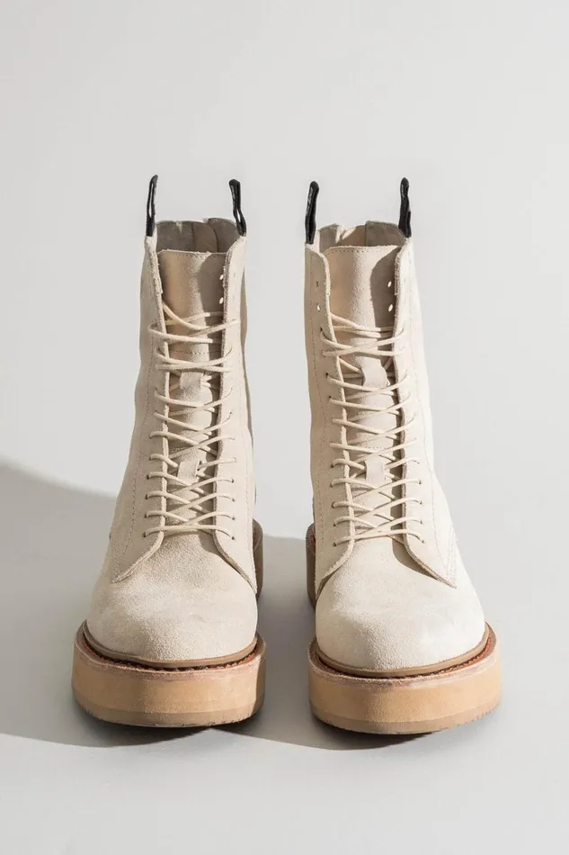 R13 Footwear Men MEN039S SINGLE STACK BOOT 8211 TAN SUEDE
