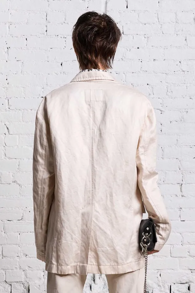R13 Jackets and Coats Women OVERSIZED RAGGED BLAZER 8211 OYSTER