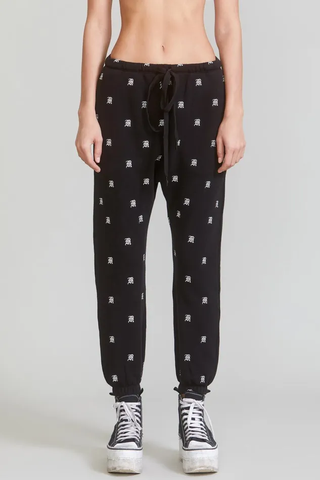 R13 Pants and Shorts Women R13 ALLOVER SWEATPANTS 8211 BLACK
