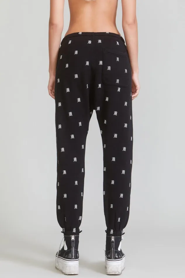 R13 Pants and Shorts Women R13 ALLOVER SWEATPANTS 8211 BLACK