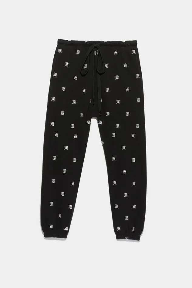 R13 Pants and Shorts Women R13 ALLOVER SWEATPANTS 8211 BLACK