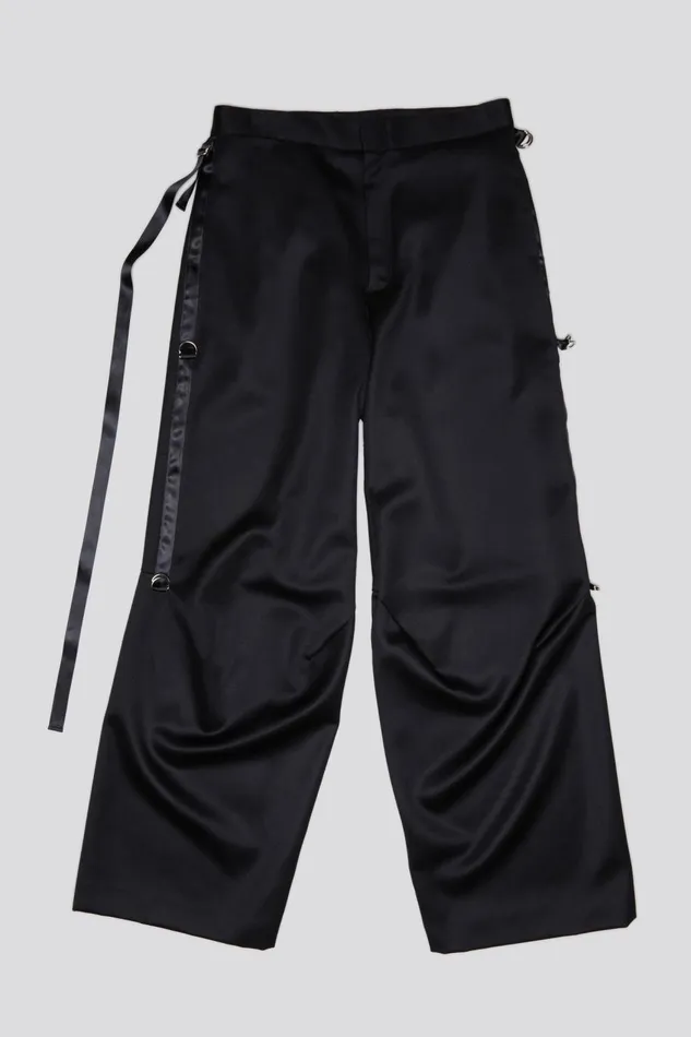 R13 Sale Women ARTICULATED TUXEDO TROUSER 8211 BLACK