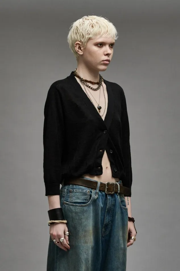 R13 Sale Women BALLOON CARDIGAN 8211 BLACK