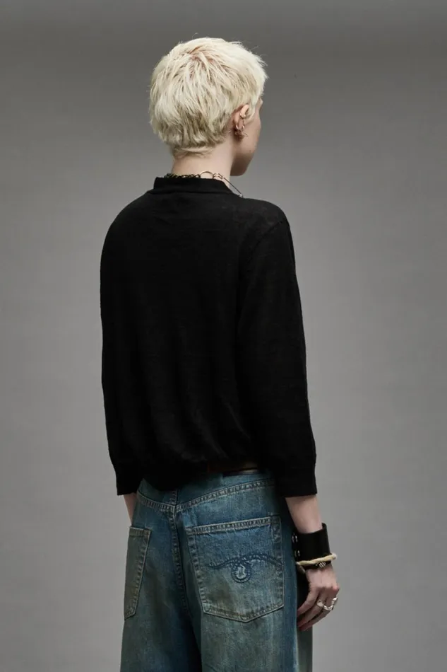 R13 Sale Women BALLOON CARDIGAN 8211 BLACK