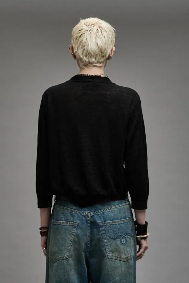 R13 Sale Women BALLOON CARDIGAN 8211 BLACK