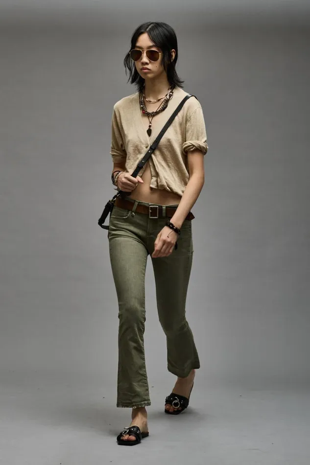 R13 Sale Women BALLOON CARDIGAN 8211 KHAKI