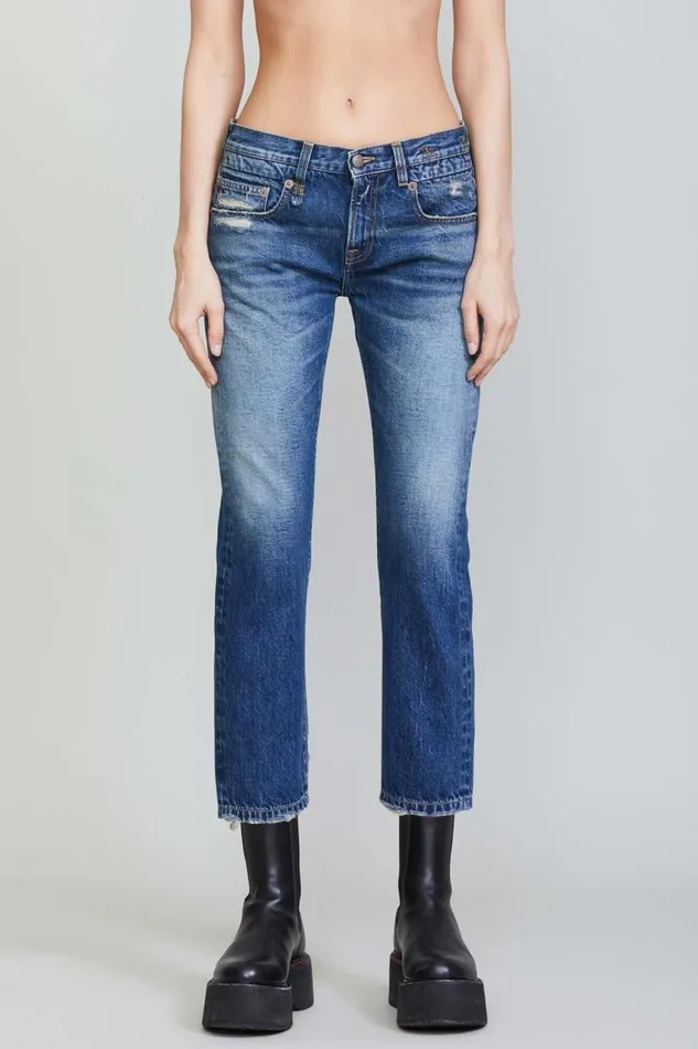 R13 Sale Women BOY STRAIGHT 8211 KYLE INDIGO R13 Sale Women BOY STRAIGHT 8211 KYLE INDIGO