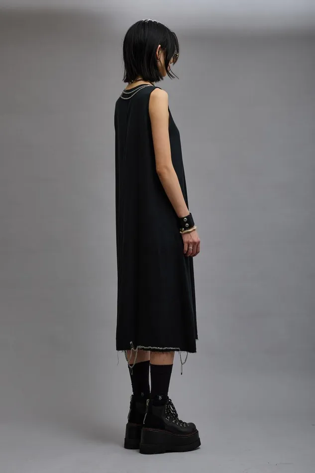 R13 Sale Women CHAIN EMBELLISHED MIDI 8211 BLACK
