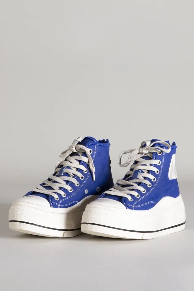 R13 Sale Women High Top Sneaker 8211 Royal Blue