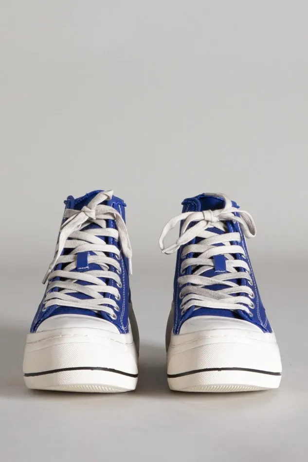 R13 Sale Women High Top Sneaker 8211 Royal Blue