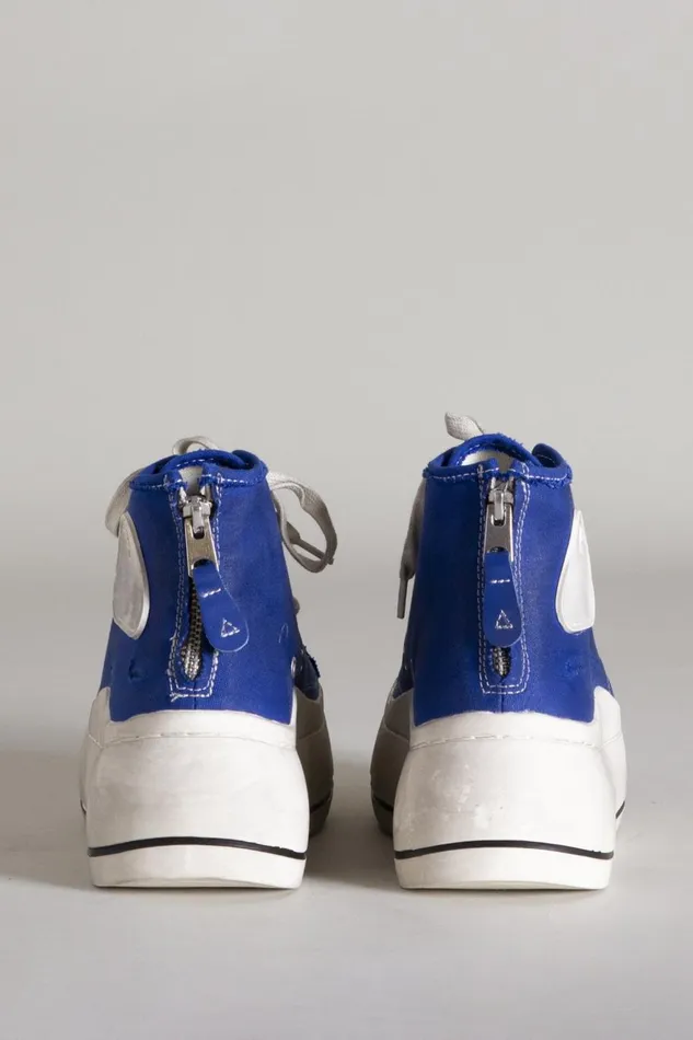 R13 Sale Women High Top Sneaker 8211 Royal Blue