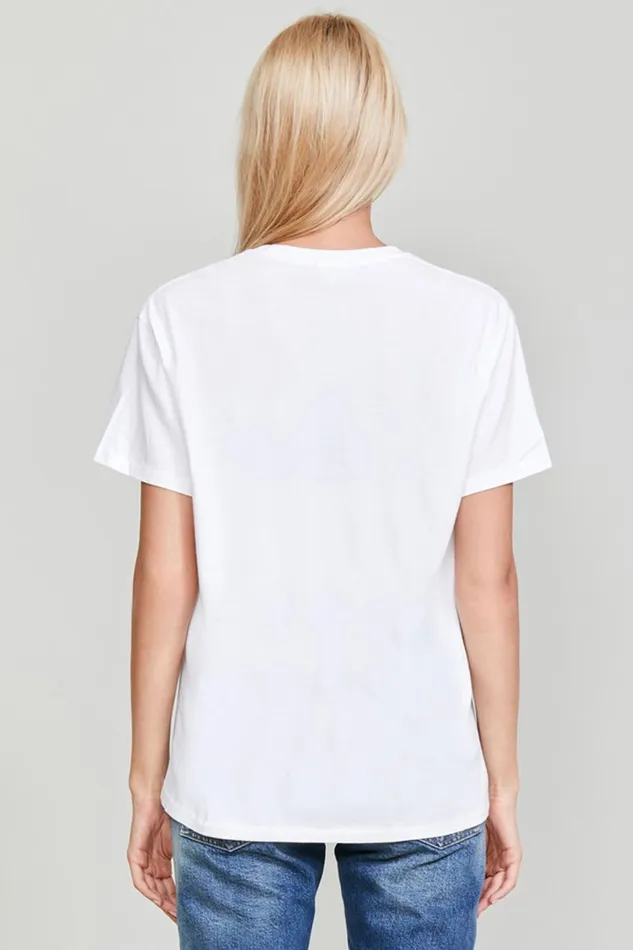 R13 Sale Women KURT DOODLE BOY T 8211 WHITE
