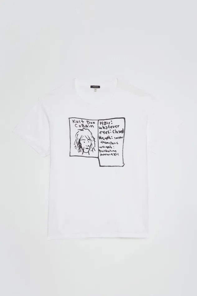 R13 Sale Women KURT DOODLE BOY T 8211 WHITE