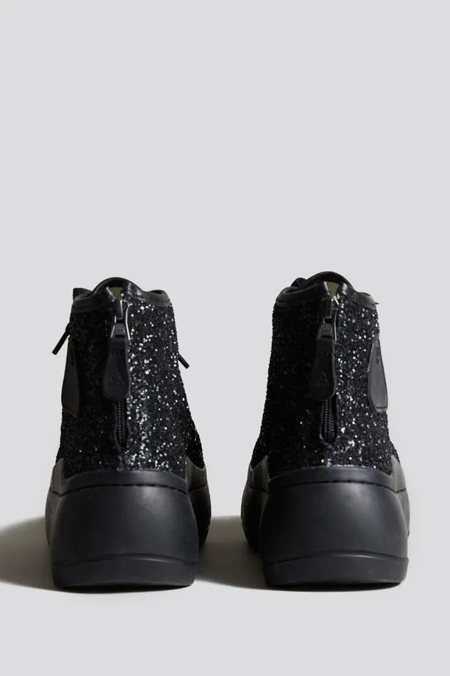 R13 Sale Women KURT HIGH TOP 8211 RUTILANT BLACKOUT