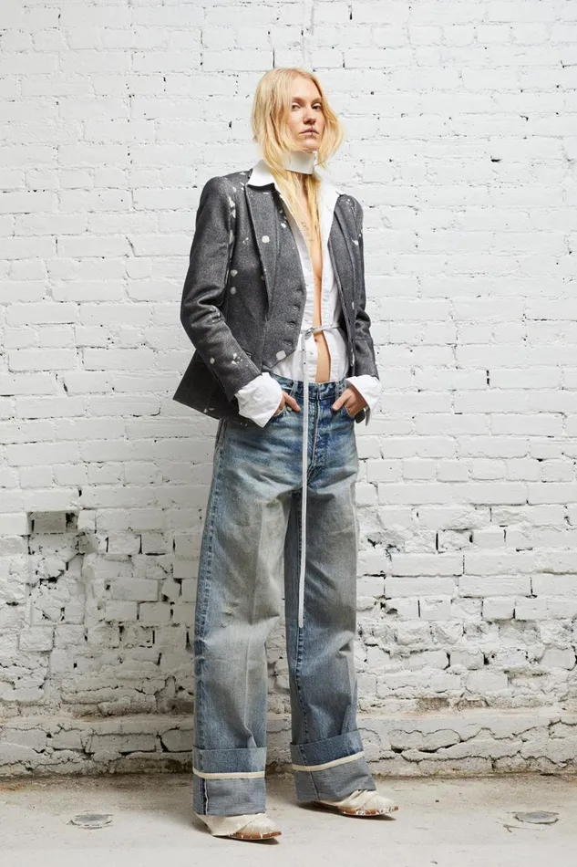 R13 Sale Women NINA STRAIGHT JEAN 8211 VINTAGE FYYFF SELVEDGE