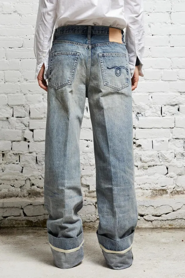 R13 Sale Women NINA STRAIGHT JEAN 8211 VINTAGE FYYFF SELVEDGE