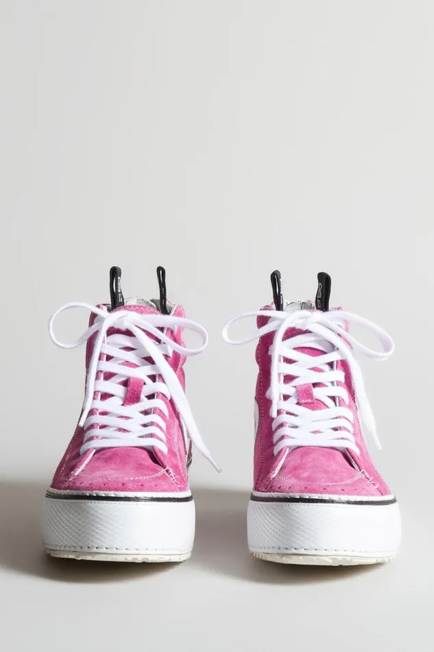 R13 Sale Women ROGUE HIGH TOP 8211 PINK SUEDE