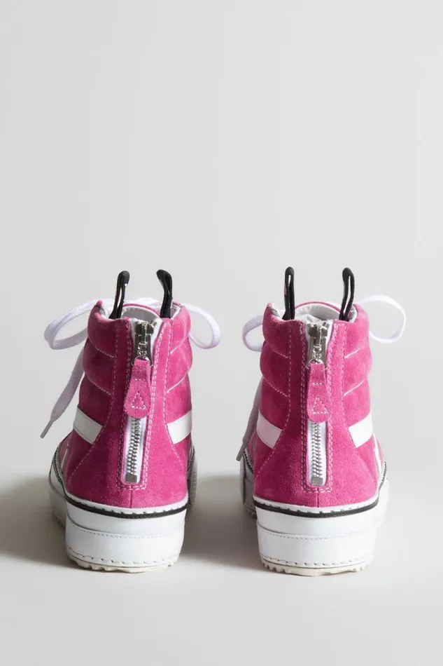 R13 Sale Women ROGUE HIGH TOP 8211 PINK SUEDE