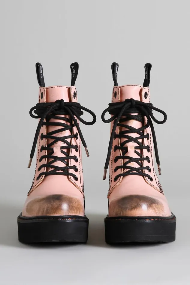 R13 Sale Women SINGLE STACK BOOT 8211 PINK
