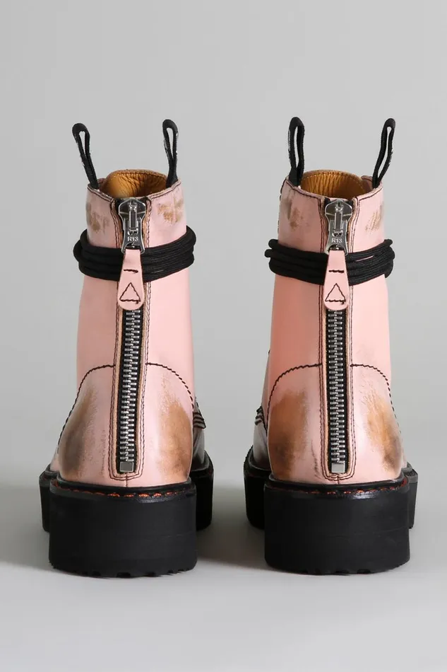 R13 Sale Women SINGLE STACK BOOT 8211 PINK