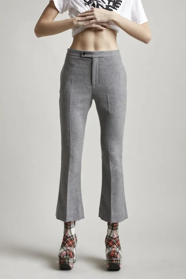R13 Sale Women SKINNY KICK FLARE 8211 LIGHT GREY