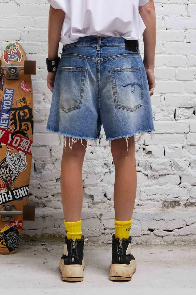 R13 ShortsSkirts Women ROSE BAGGY SHORT 8211 TURNER BLUE