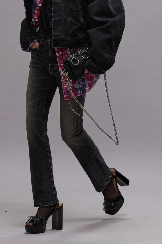 R13 Skinny Women KICK FIT 8211 KENNET BLACK STRETCH