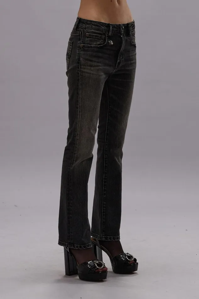 R13 Skinny Women KICK FIT 8211 KENNET BLACK STRETCH