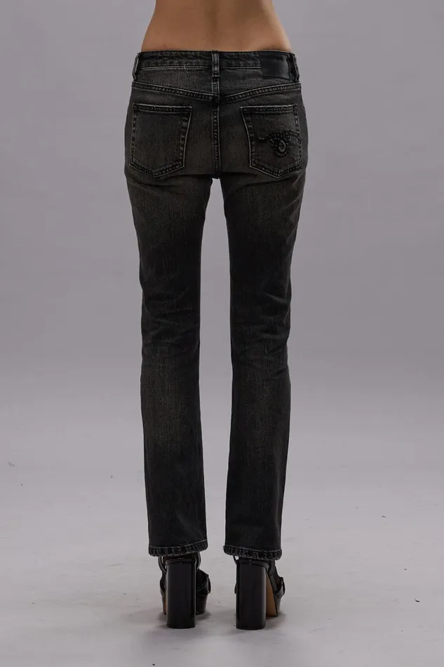 R13 Skinny Women KICK FIT 8211 KENNET BLACK STRETCH