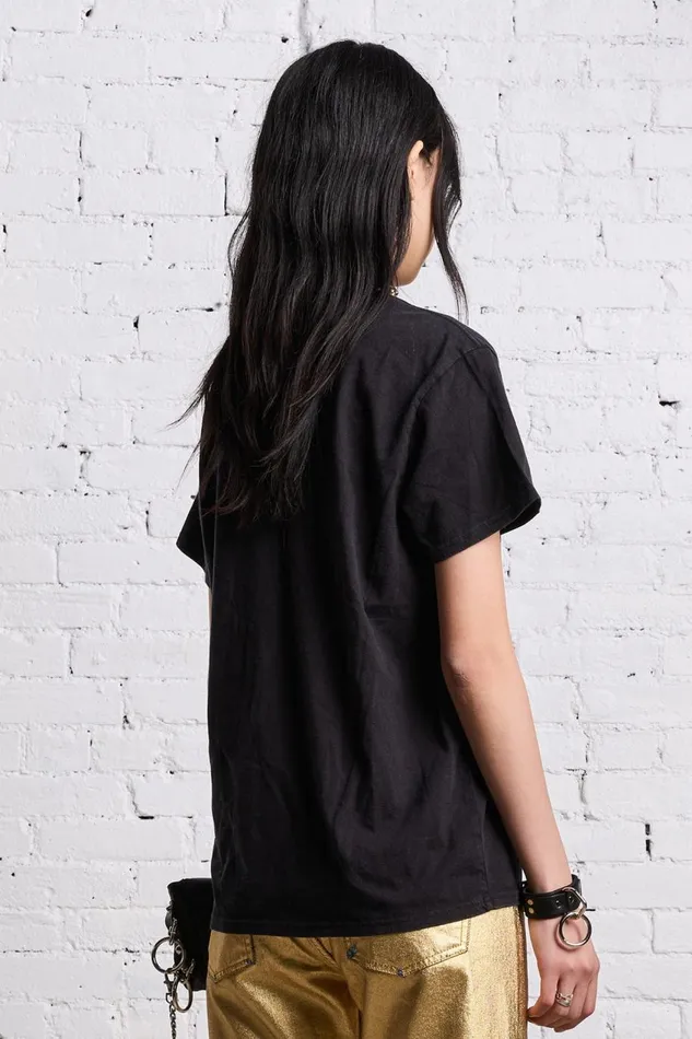 R13 TShirts Women NEW YORK BOY T 8211 BLACKOUT