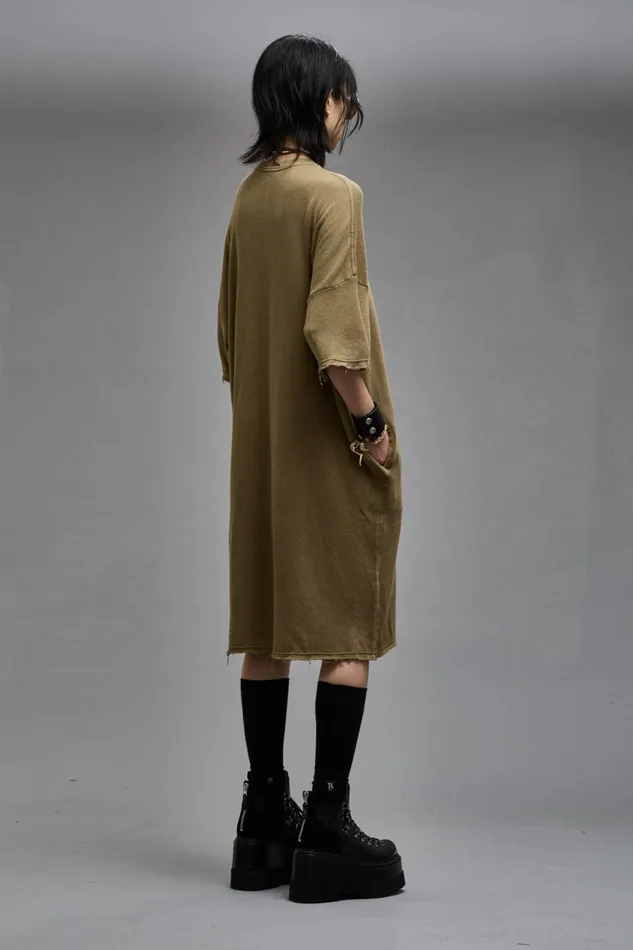 R13 Tops Women ELONGATED SHIRTDRESS 8211 OLIVE