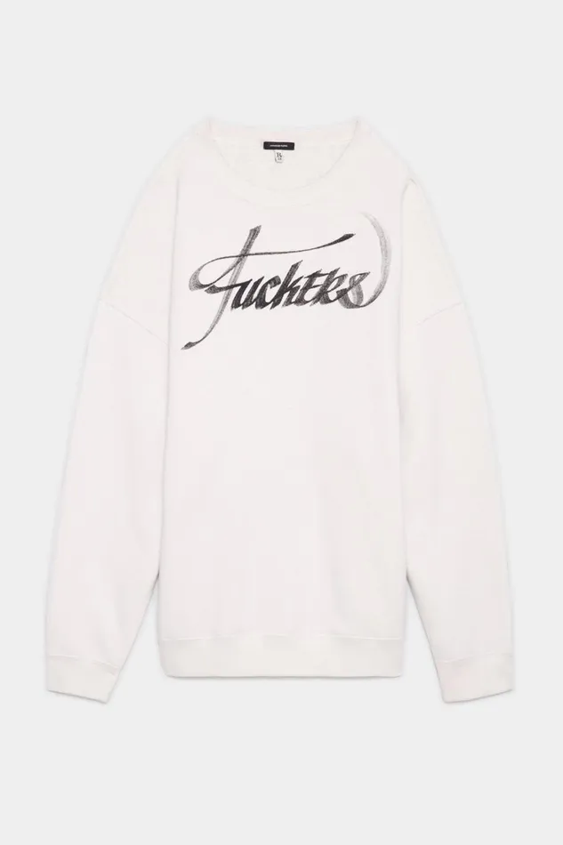 R13 Tops Women FKRS OVERSIZED CREWNECK