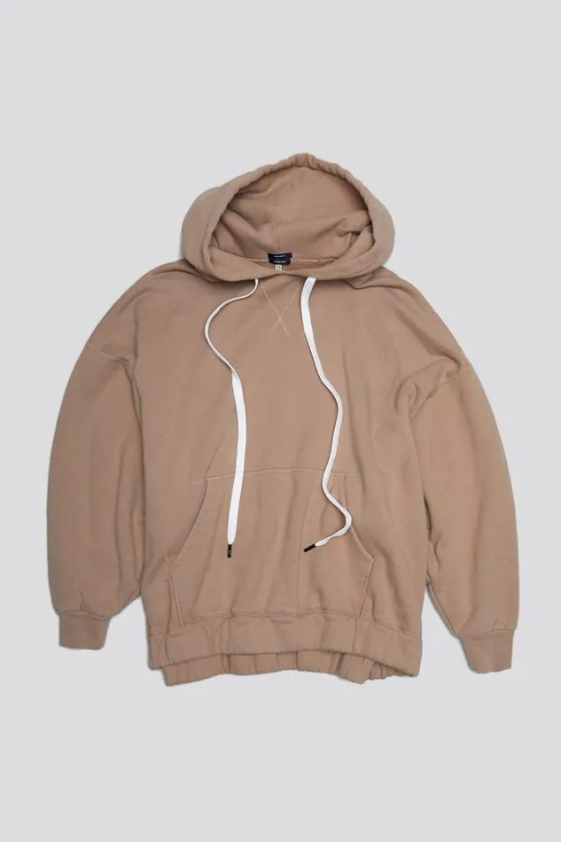R13 Tops Women JUMBO PULLOVER HOODIE 8211 KHAKI