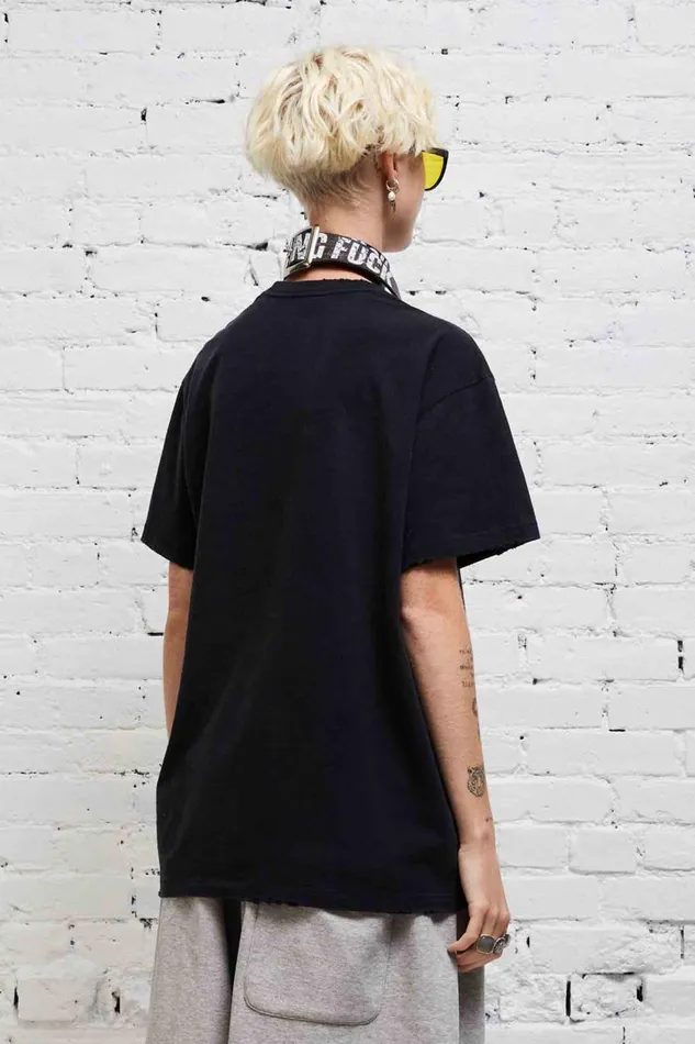 R13 Tops Women SKATE BOY T 8211 BLACK