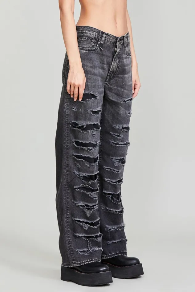R13 Wide Leg Women D039ARCY LOOSE JEAN 8211 ELLERY BLACK