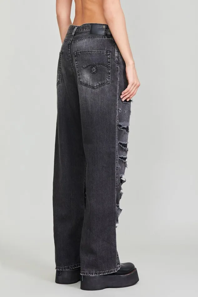 R13 Wide Leg Women D039ARCY LOOSE JEAN 8211 ELLERY BLACK