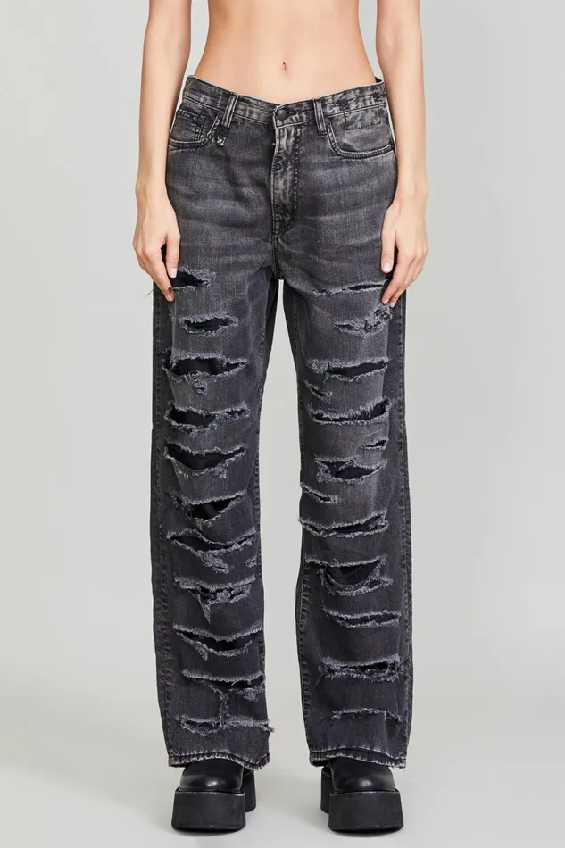 R13 Wide Leg Women D039ARCY LOOSE JEAN 8211 ELLERY BLACK