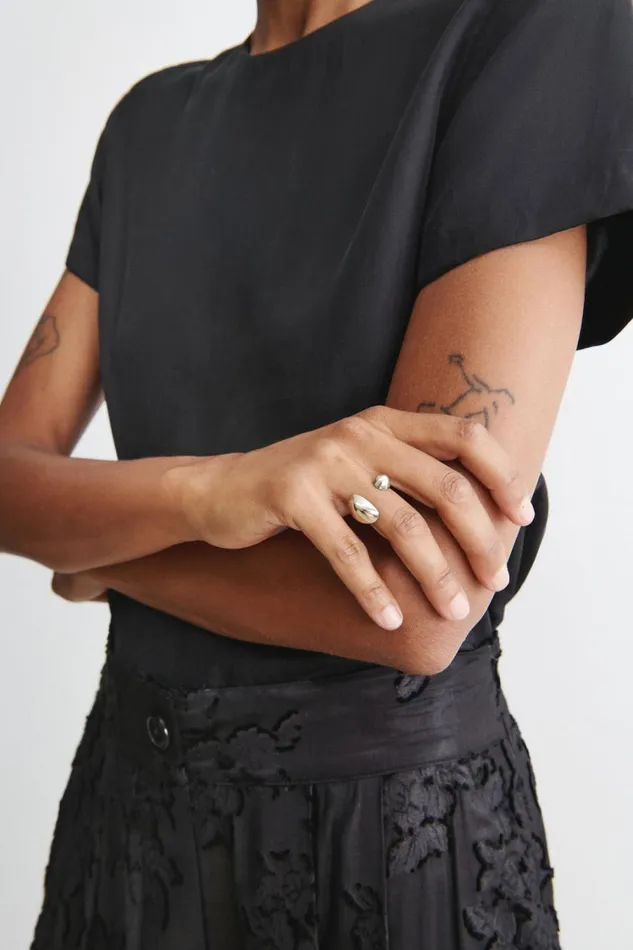 Rachel Comey Jewelry Women Quarry Adron Ring White Bronze Rachel Comey Jewelry Women Quarry Adron Ring White Bronze