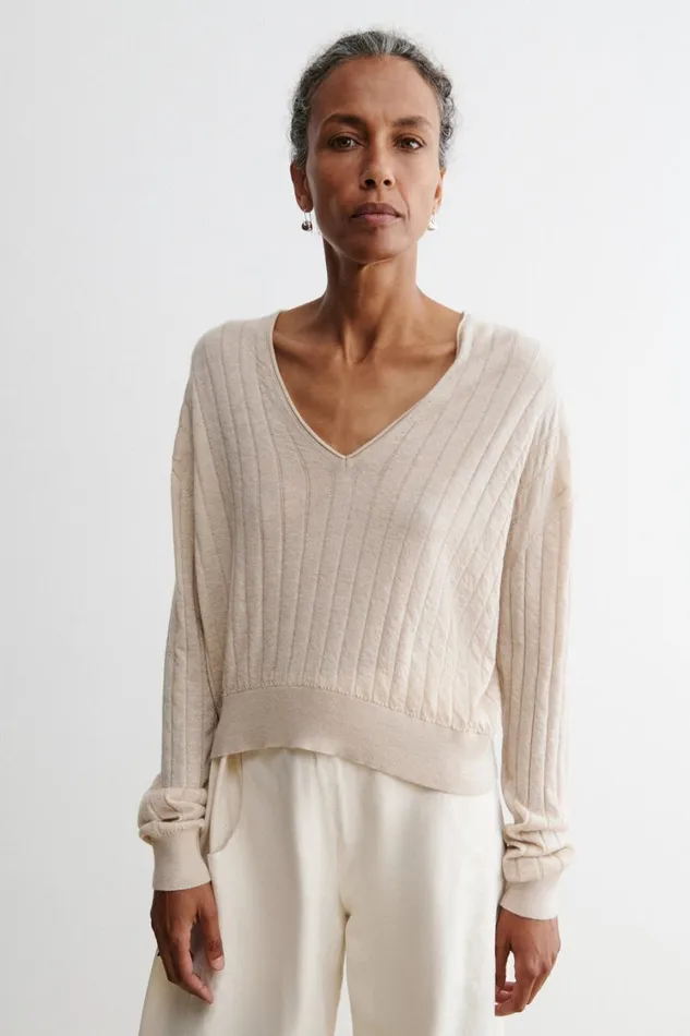 Rachel Comey Knits Women Marion VNeck Black Rachel Comey Knits Women Marion VNeck Black