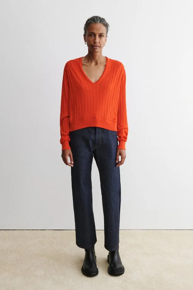 Rachel Comey Knits Women Marion VNeck Black Rachel Comey Knits Women Marion VNeck Black