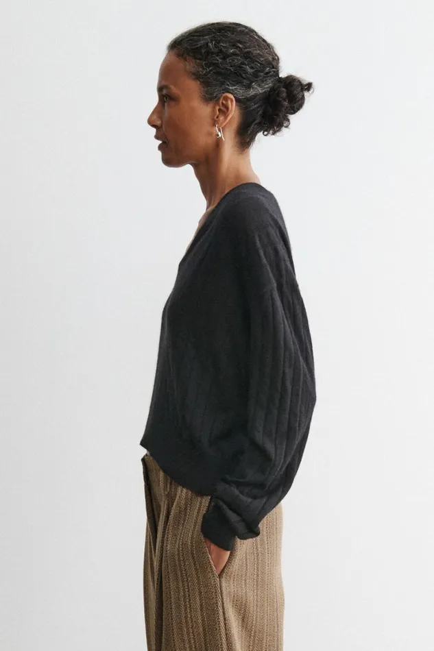 Rachel Comey Knits Women Marion VNeck Black Rachel Comey Knits Women Marion VNeck Black