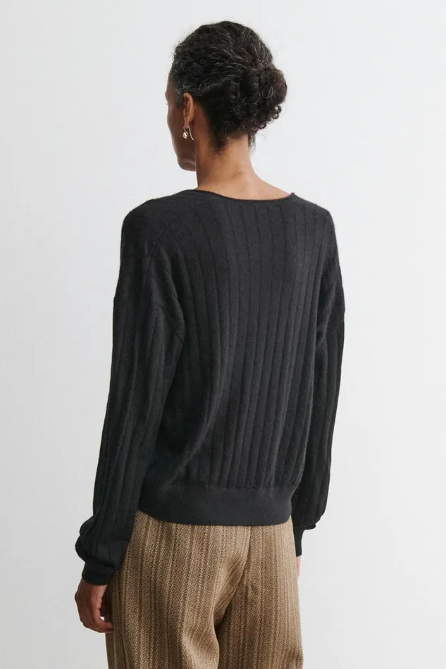 Rachel Comey Knits Women Marion VNeck Black Rachel Comey Knits Women Marion VNeck Black