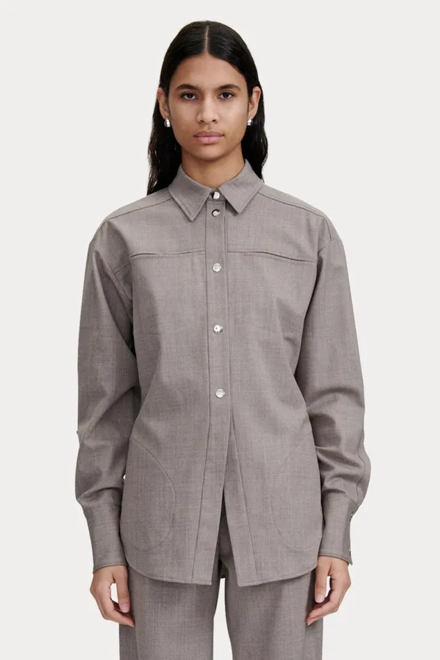 Rachel Comey Tops Women Gries Shirt Dove Rachel Comey Tops Women Gries Shirt Dove