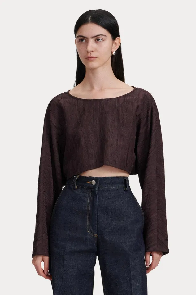 Rachel Comey Tops Women Labriola Top Brown Rachel Comey Tops Women Labriola Top Brown